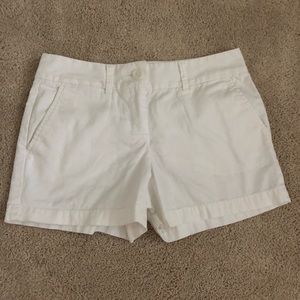 white ann taylor loft shorts